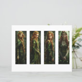 Keltische Ierse vrouwen Bladwijzer, Fantasy Bladwi (Staand voorkant)