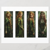 Keltische Ierse vrouwen Bladwijzer, Fantasy Bladwi (Voorkant)