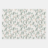 Keltische IRISH-bladeren en niet-groene bruine bei Inpakpapier Vel (Voorkant)