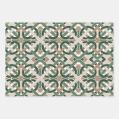 Keltische IRISH-bladeren en niet-groene bruine bei Inpakpapier Vel (Voorkant 3)