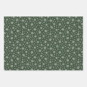 Keltische IRISH bloemen groen bruine beige Inpakpapier Vel (Voorkant 2)