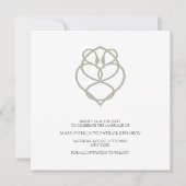 Keltische Irish Swan Love Knot Wedding Save the Da Date (Voorkant)