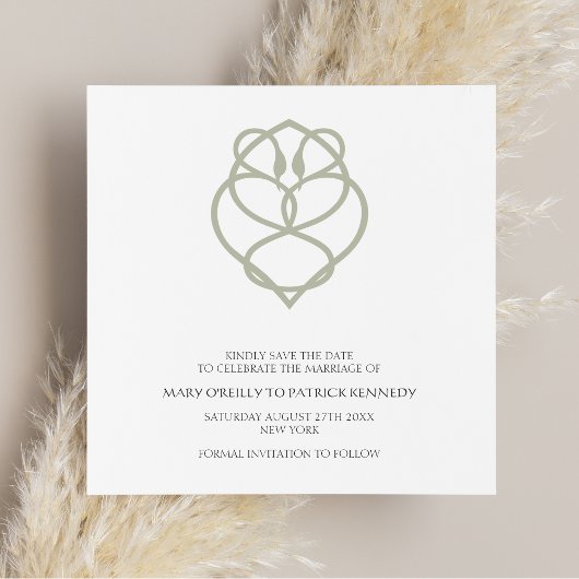 Keltische Irish Swan Love Knot Wedding Save the Da Save The Date