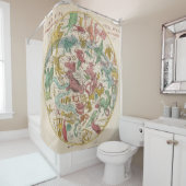  Keltische Kaart Douchegordijn (In situ)