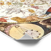 Keltische kaart uit de 17e eeuw poster (Hoek)