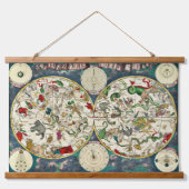  Keltische kaart van de Constellaties 1670 Hangend Wandkleed (Voorkant)