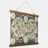  Keltische kaart van de Constellaties 1670 Hangend Wandkleed (Gebogen)