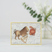  Keltische Kanker & Leo Constellations Briefkaart (Staand voorkant)