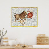  Keltische Kanker & Leo Constellations Poster (Keuken)
