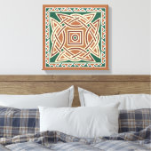 Keltische Kells Canvas Afdruk (Insitu (Slaapkamer))