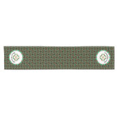 Keltische kerst Holly Wreath Pattern Korte Tafelloper (Horizontaal)