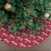 Keltische Kerst Tribal Dragon Rood Wit Kerstboom Rok