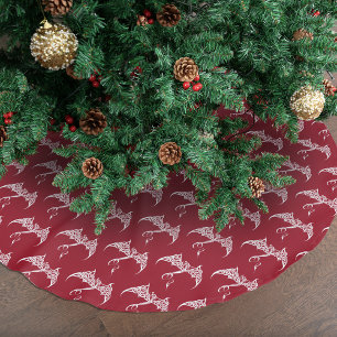 Keltische Kerst Tribal Dragon Rood Wit Kerstboom Rok