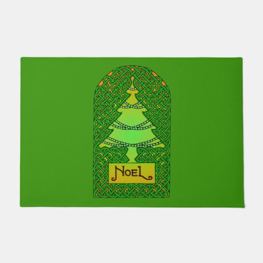 Keltische kerstboom deurmat (Voorkant)