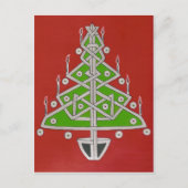 Keltische Kerstboom Feestdagenkaart (Voorkant)