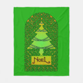 Keltische kerstboom fleece deken (Voorkant)