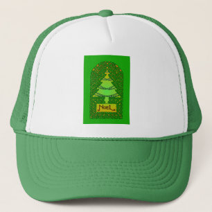 Keltische kerstboom - groen trucker pet