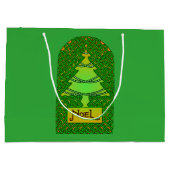 Keltische kerstboom groot cadeauzakje (Achterkant)
