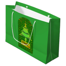 Keltische kerstboom groot cadeauzakje