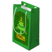 Keltische kerstboom klein cadeauzakje (Achterkant Gekanteld)