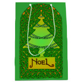 Keltische kerstboom medium cadeauzakje (Voorkant)