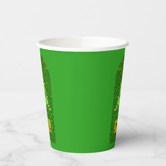 Keltische kerstboom papieren bekers (Links)