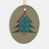 Keltische kerstboomversiering keramisch ornament (Rechts)