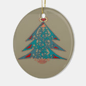 Keltische kerstboomversiering keramisch ornament (Links)