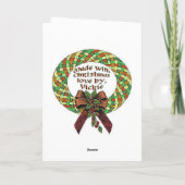 Keltische kerstkaart feestdagen kaart (Achterkant)