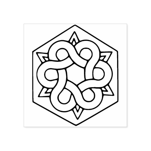 keltische kerststempel rubberstempel (Afrduk)