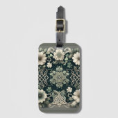 Keltische Klaver Bloem Charm Bagagelabel (Voorkant (verticaal))