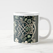 Keltische Klaver Bloem Charm Grote Koffiekop (Rechts)