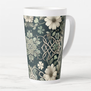 Keltische Klaver Bloem Charm Latte Mok