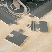 Keltische Klaver Bloem Charm Legpuzzel (Zijkant)