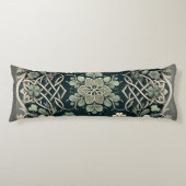 Keltische Klaver Bloem Charm Lichaamskussen (Voorkant)