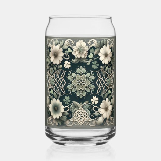 Keltische klaver bloem charme blikvorm glas (Voorkant)