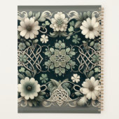 Keltische Klaver Bloem Charme Planner (Achterkant)