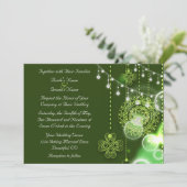 Keltische klavers groen en wit Ierse bruiloft Kaart (Staand voorkant)