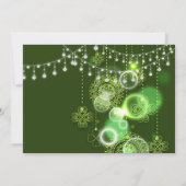 Keltische klavers groen en wit Ierse bruiloft Kaart (Achterkant)