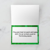 Keltische knol in Glas in lood Feestdagen Kaart (Binnen)