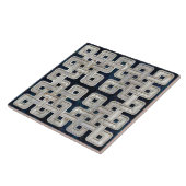 Keltische knoop abalone schaal en parel tegeltje (Zijkant)