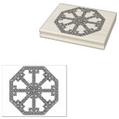 Keltische knoop achthoekige patroon art stempel (Gestempeld)