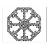 Keltische knoop achthoekige patroon art stempel (Afrduk)
