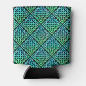 Keltische knoop - Blauw Groene Koelbox Blikjeskoeler (Voorkant)