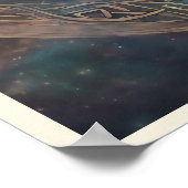 Keltische knoop blond haar fantasievol portret vro poster (Hoek)