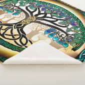 Keltische Knoop Boom van het Leven Zonsondergang S Sherpa Deken (3/4)