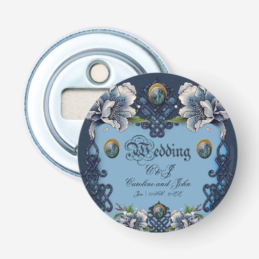 Keltische knoop button flesopener (Voorkant)