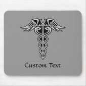 Keltische Knoop Caduceus Muismat (Voorkant)