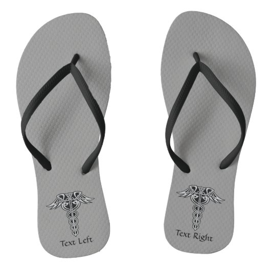 Keltische Knoop Caduceus Teenslippers (Voetbed)
