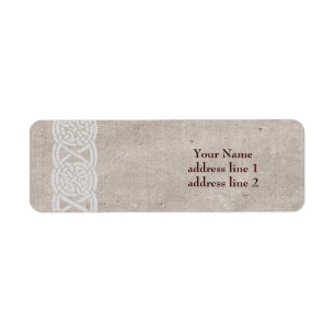 Keltische knoop decoratieve rand etiket